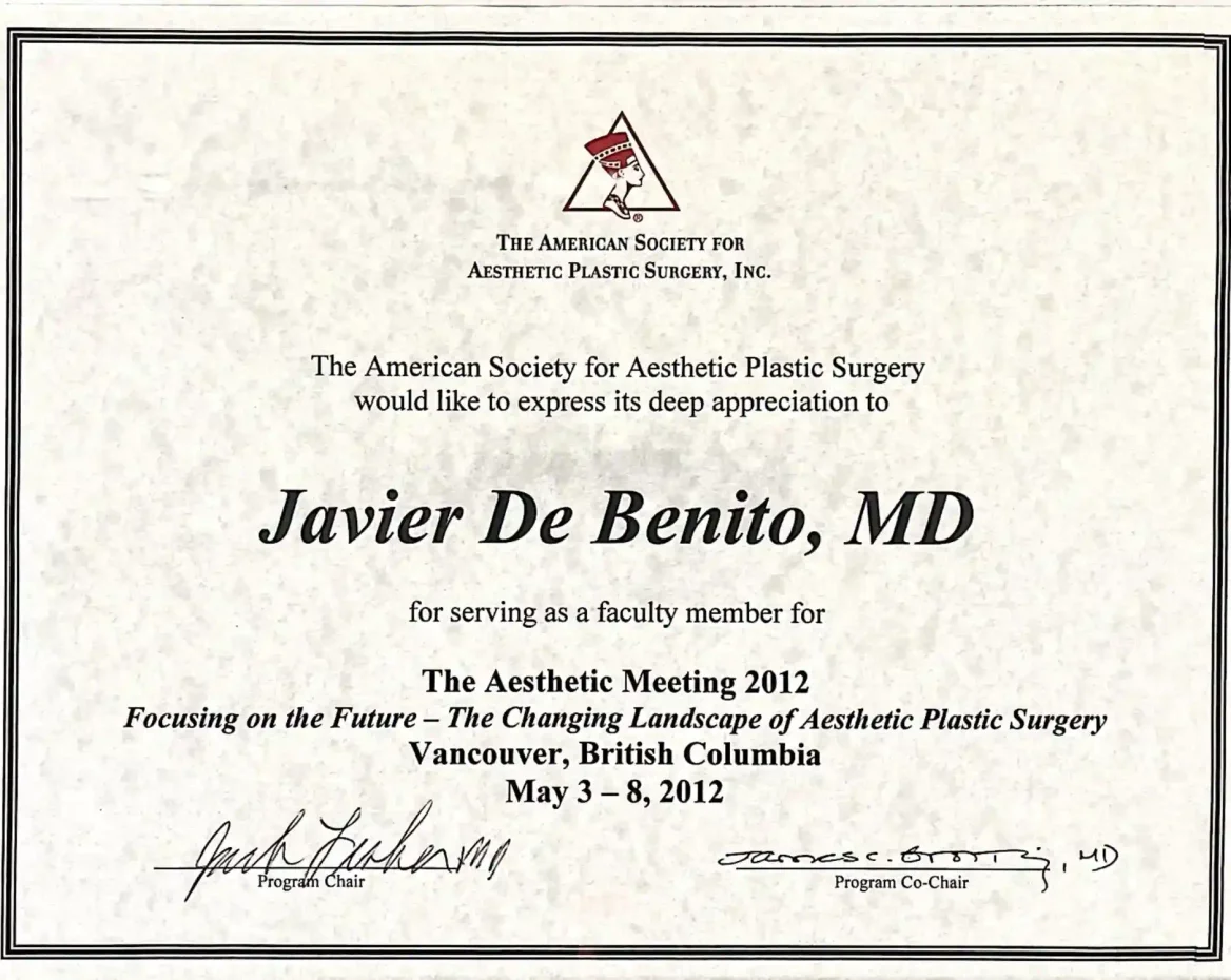 Diploma the Aesthetic meeting