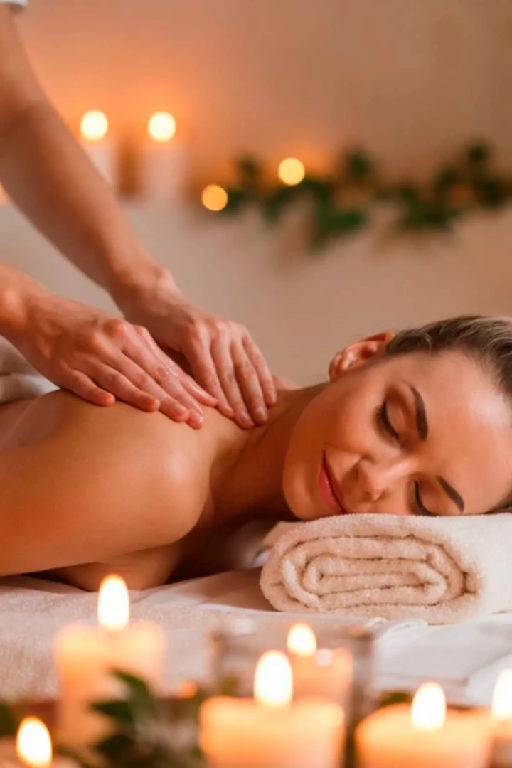 masaje a las velas